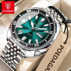 Poedagar watch, business date week waterproof luminous luxury watch, sports stainless steel men's watch Poedagar watch, business date week waterproof luminous luxury watch, sports stainless steel men's watch