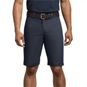 Dickies Men's Flex Regular Fit 11" Dark Navy Mid-Waist Cotton Twill Blend Stretch Durable Shorts (A87860DN) - Multi-Size, Minimalist, Knee-Length, Button Closure, Breathable, Pocket-Equipped Menswear Bottoms with Stainproof, Unwrinkled Fabric, Navy Men's,