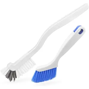 4/2 Pcs Cleaning Brush for Cleaning Sink Scrub Brush with Handle, Bathroom Kitchen Edge Corner Grout Cleaning Brushes for Household Use, Window Track Cleaning Brush - Home Improvement.