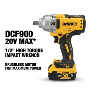 DEWALT DCF900 1/2 Inch 20V | Brushless 1898Nm For Heavy Equipment,High Power Lithium Impact Wrench,Cordless High-Torque Impact Drill,Cordless Brushless Impact Drill