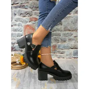 Women's Fashionable Solid Color Mary Jane Platform Shoes, Casual Comfortable Thick Sole Buckle Decorated Shoes for Daily Wear, All Match Shoes for Daily Wear, Platform Mary Janes