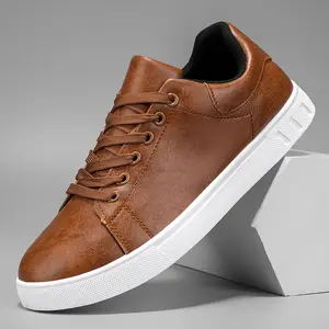 Men's Breathable Casual Shoes - New Spring/Autumn Korean Style Comfortable Lightweight Leather Sneakers, Versatile & Trendy