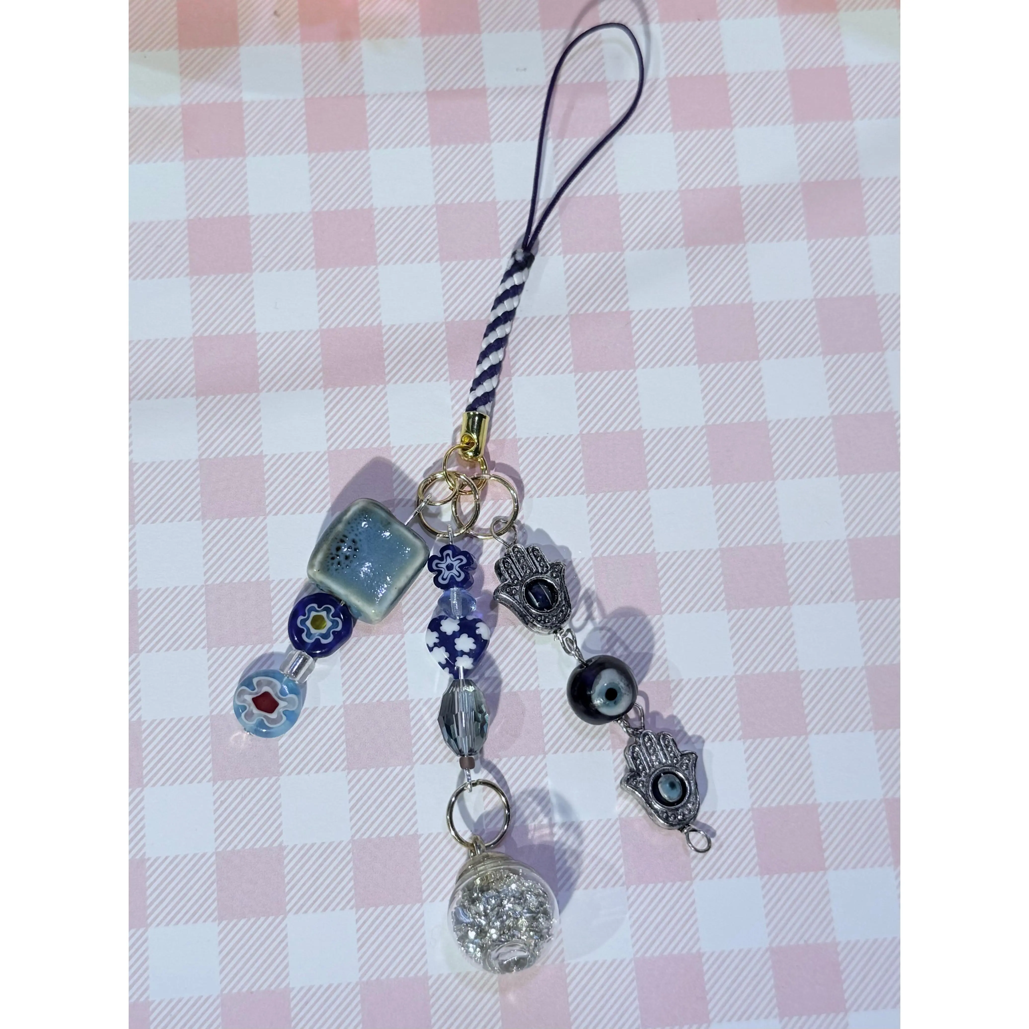 Blue eye keychain