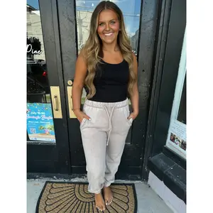 Ash mocha fleece joggers