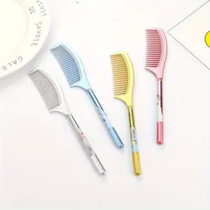 1pc Creative Comb Shape Gel Pen, Writing Stationery, Random Color