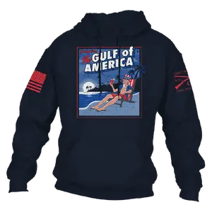 Greetings From The Gulf Of America Hoodie - Navy