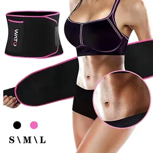 Trainer for Women and Men -Sweat Band Waist Trainer Belt for High Intensity Training and GymWorkouts,3 Adjustable Sizes -Black/Pink