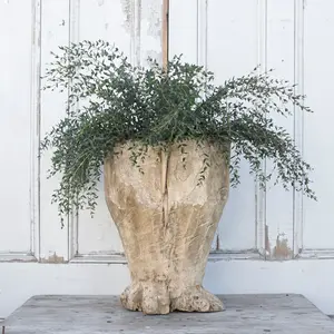 Rustic Tree Stump Planter #1
