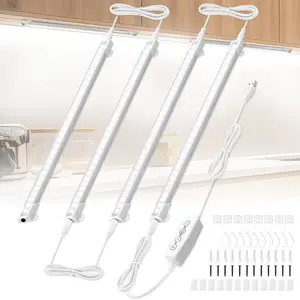 USB Powered LED Under Cabinet Light Strip, 1 Count LED Light Bar, Sticky LED Light Strip, Dimmable LED Light Bar for Kitchen Cabinets, Closet, Wardrobe, Bedroom, Home Decor