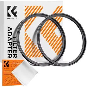 K&F Concept 67-82mm(2 Pcs) Step-Up Ring Adapter, 67mm to 82mm Step Up Filter Ring for 67mm Lens Install 82mm ND CPL UV Lens Filter