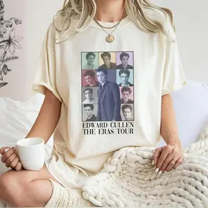 Edward Cullen Era Tour Shirt, Robert Pattinson Era Shirt, Twilight Shirt, Romance Shirt, Vampire Shirt, Bookish Shirt, Unisex Clothing Comfort Colors Shirt, Size Xl, Tee Ivory New