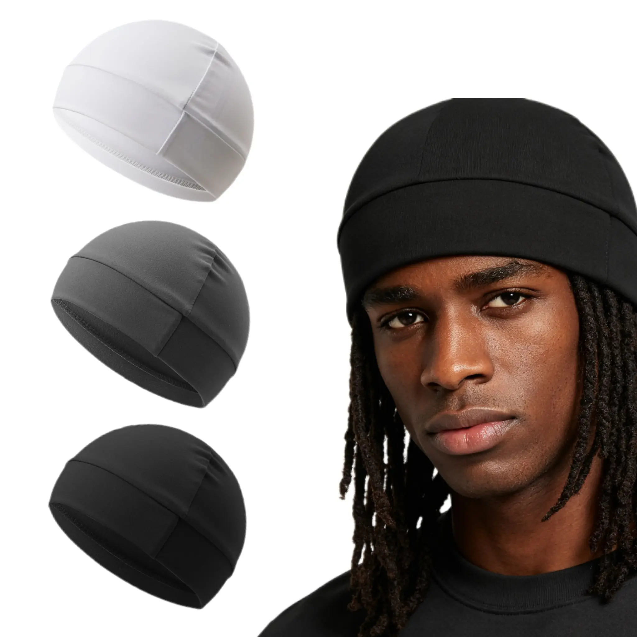 Unisex Mesh Skull Cap Helmet Liner, Stretchy Sweat-Wicking Cycling Cap, Breathable & Cooling for Summer Sports and Running