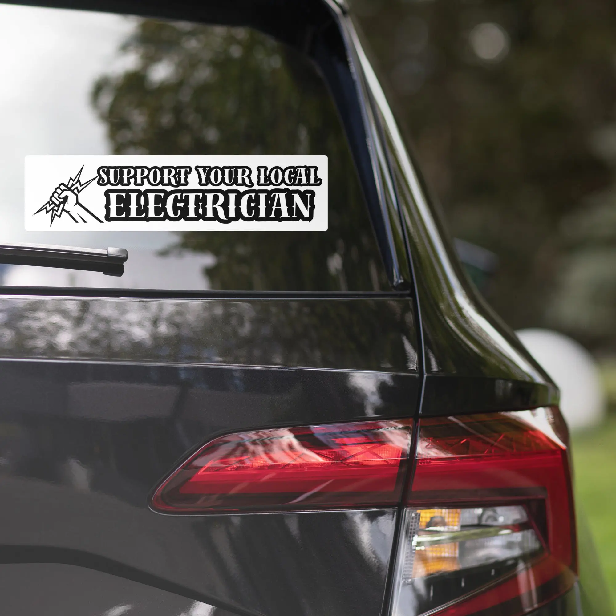 SYL Electrician (bumper sticker)