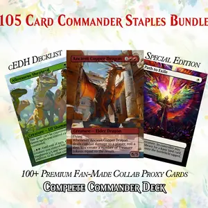 Commander Staples Super Mega Bundle MTG Proxy Set - 147+ Pcs EDH Toolkit