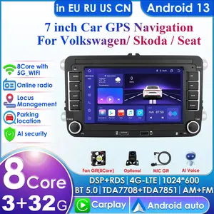 7''DSP Carplay 4G Android Auto Radio for Volkswagen VW Passat B6 B7 CC Tiguan Touran GOLF POLO Car Multimedia GPS 2din Autoradio