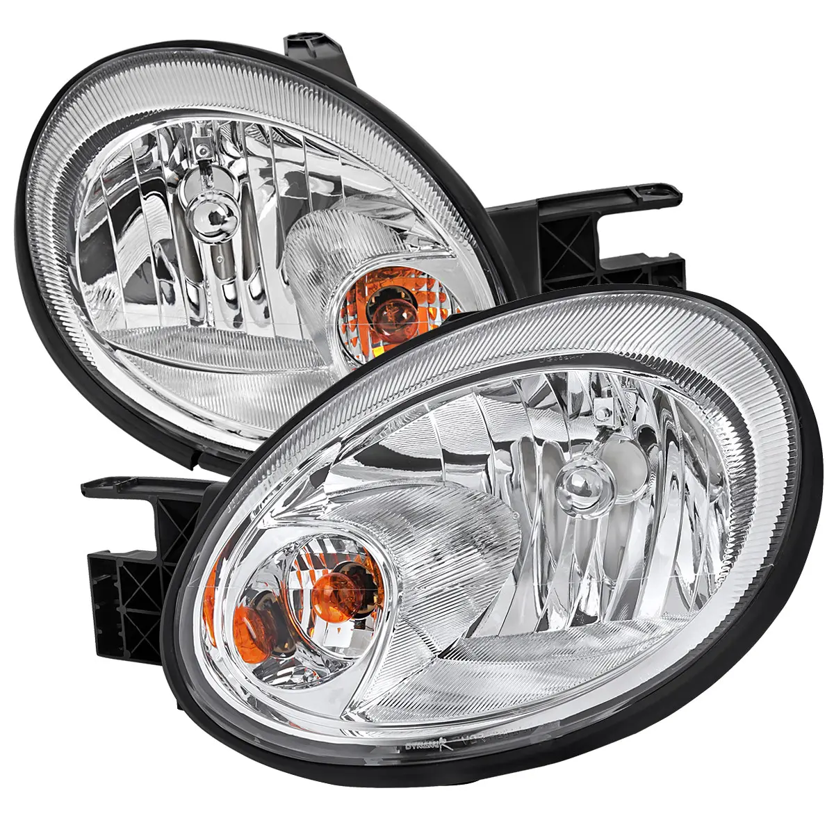 2003-2005 Dodge Neon Factory Style Headlights (Chrome Housing/Clear Lens) 2003-2005 Dodge Neon Factory Style Headlights (Chrome Housing/Clear Lens)