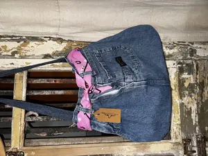 Handmade Custom Blue Jean Purse