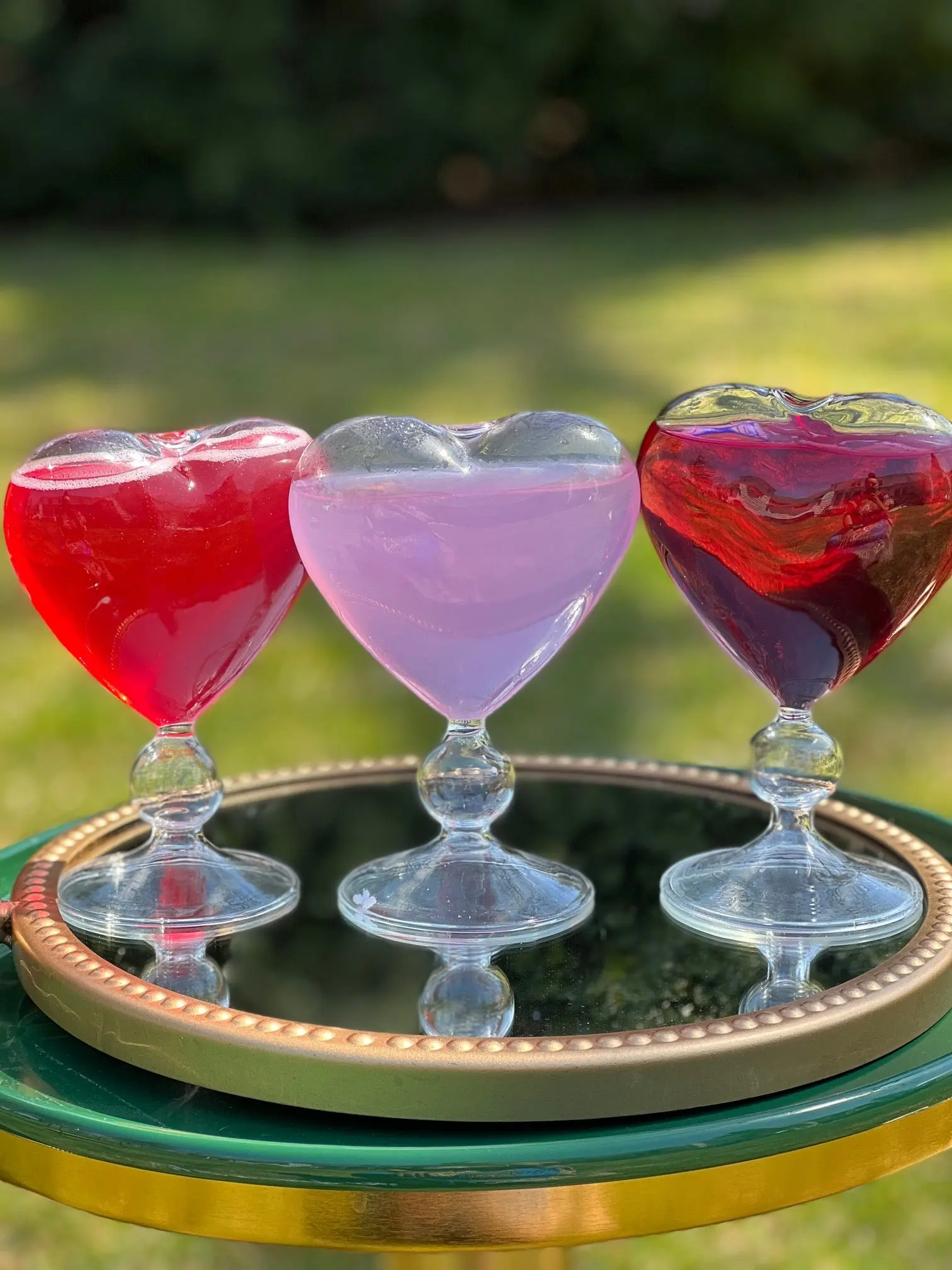 Francesca Heart-Shape Cocktail Glasses (Set of 4) – Exquisite Romantic Glassware