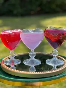 Francesca Heart-Shape Cocktail Glasses (Set of 4) – Exquisite Romantic Glassware