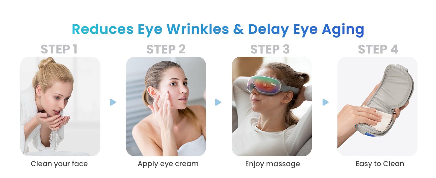 RENPHO Eyeris 1 Eye Massager with Heat, Smart Eye Mask with Bluetooth Music Birthday Gifts for Women Men, Spring Glow Up Eye Care Device for Relax Eye Gift Choice for Man Women