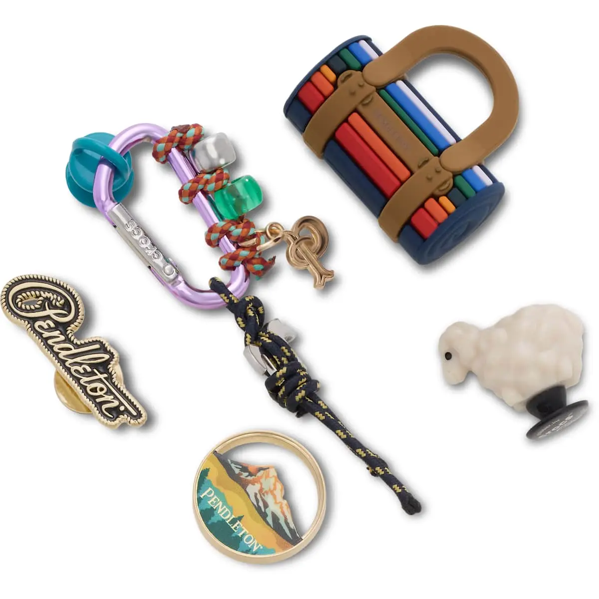 Crocs Jibbitz Pendleton Shoe Charms 5-Pack, Personalize Shoes, Totes and Bags