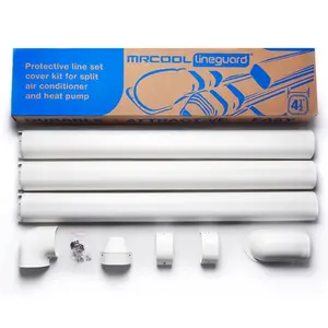 MRCOOL-MLG450-LineGuard 4.5 in. 16-Piece Complete Line Set Cover Kit for Ductless Mini-Split or Central System