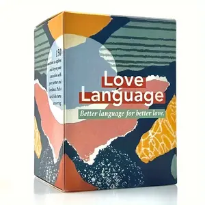 Love Language 150 Conversation Starter Questions for Couples - Date Night & Conversation Starters – Relationship Game to Reconnect & Couples Therapy Intimacy Tabletop Game