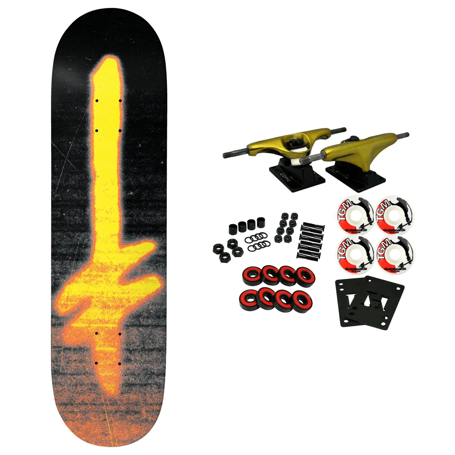 Deathwish Skateboard Complete Burnout 8.0" x 31.4"