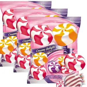Creamy Delight Candy | Mixed Fruit Hard Candies, Strawberry, Blackberry, Peach Flavors, Individually Wrapped, 4.5 Oz Bags - (3 - Pack)