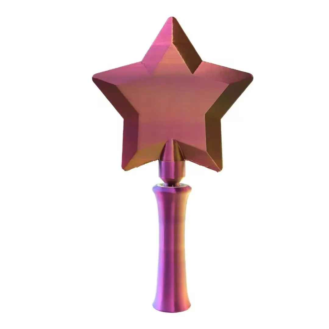 Five-pointed star in dazzling colors