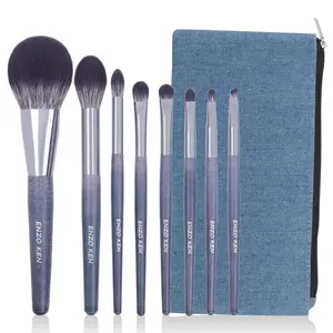 ENZO KEN Luxe Purple Badger Hair Brush Set