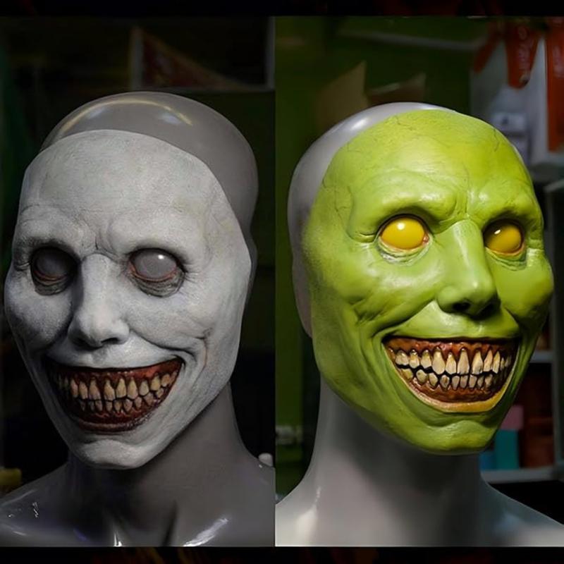Scary Halloween Mask for Adults, Realistic and Durable Latex Creepy Horror Mask for Cosplay and Halloween Party