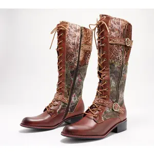 L'Artiste by Spring Step Leather Lace-Up Boots - Vaneyck