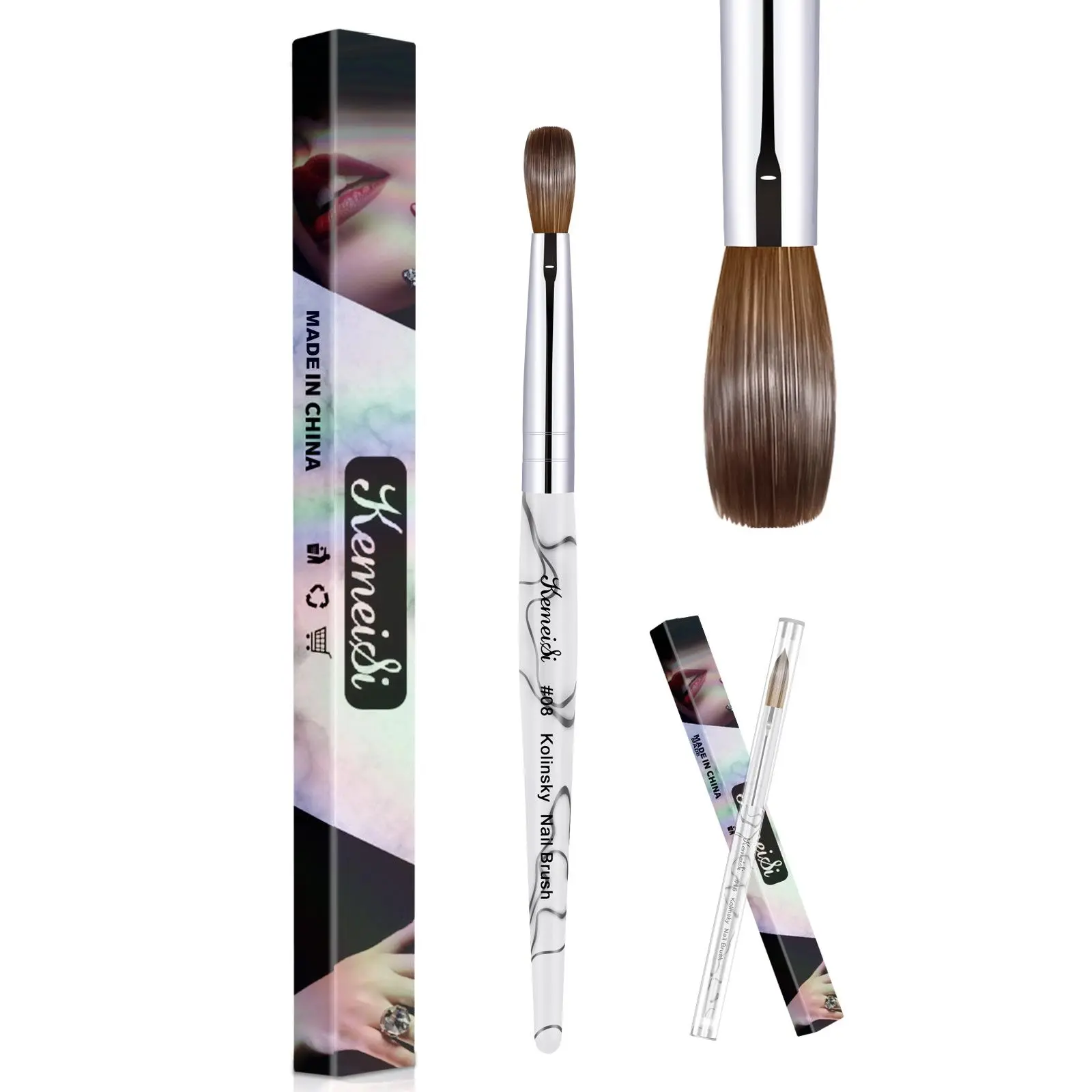 Different-Size Nail Art Brush, Professional Manicure Brush, Gel Nail Polish Extension Pen for DIY Nail Art Projects, Nail Art Accessories, Nail Brushes