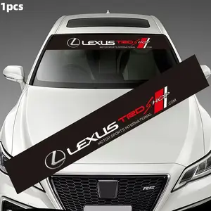 1 Pcs Car Front Windshield Sticker, Windshield Banners, Customizable Decal for Lexus Models, Automotive Exterior Decoration, Unique Vehicle Accessories