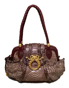 Pre-owned Judith Python Shoulder Bags Limited Edition Leiber Rachel Zoe Medusa Bag