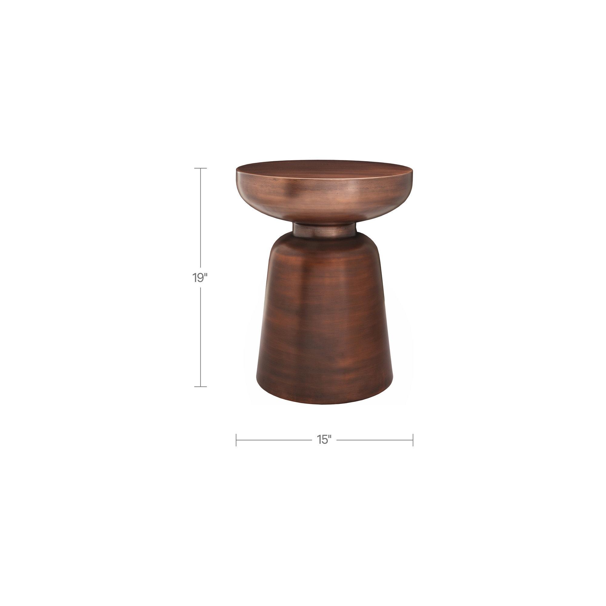 Arthur Accent Table Antique Copper