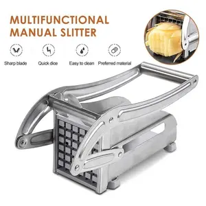 Stainless Steel Potato Slicer, French Frying Knife, Vegetable Slicer, Home Kitchen Tool, Suitable for Vegetables and Fruits, Vegetable Slicer Dicer, Durable Vegetable Slicer