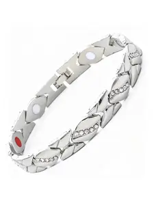 Magnetic Bracelet, Energy Magnetic Bracelet for Arthritis Relief, Beautiful Leaf Design, Vintage Copper Jewelry, Casual Style, All Seasons, Exquisite Trendy Bracelet, High Quality Bracelet