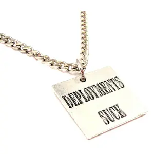 Deployments Suck Single Charm Necklace