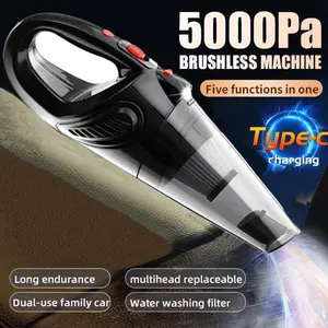 Handheld Cordless Car Vacuum Cleaner 5000Pa Brushless Machine with Five Functions Type-C Charging for Car Home Office Pets Perfect Gift for Dad
