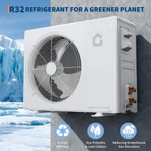 9000 BTU Mini Split AC/Heating System, 3-in-1 Cooling/Heating/Dehumidifier, 42dB Whisper Operation, Ductless Heat Pump Wall Mount AC Unit Cool Up to 450 Sq. Ft, Installation Kits, 115V