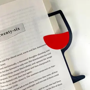Wine Glass Bookmark – 3D Printed Bookmark for Book Lovers | Bookish Gift for Women | Cute Book Accessories