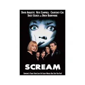 NO FRAME INCLUDE - 1996 Scream Movie Graphic Album Cover Art Print Home Hanging Decoration Wall Art Poster Decor Gifts For Fans