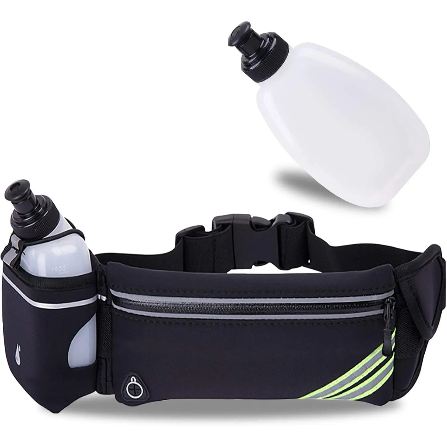 Hydration Running Belt Water Bottle Holder Phone Holder Reflective Waist Pack Marathon Hiking Belt for Men Women