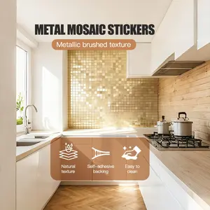 3D Mosaic Reflective Mirror Wall Stickers, Sticker Decorations, DIY Decorative Mirror Tiles, Easy to Install, Home Decoration for Bedroom, Living Room, Bathroom