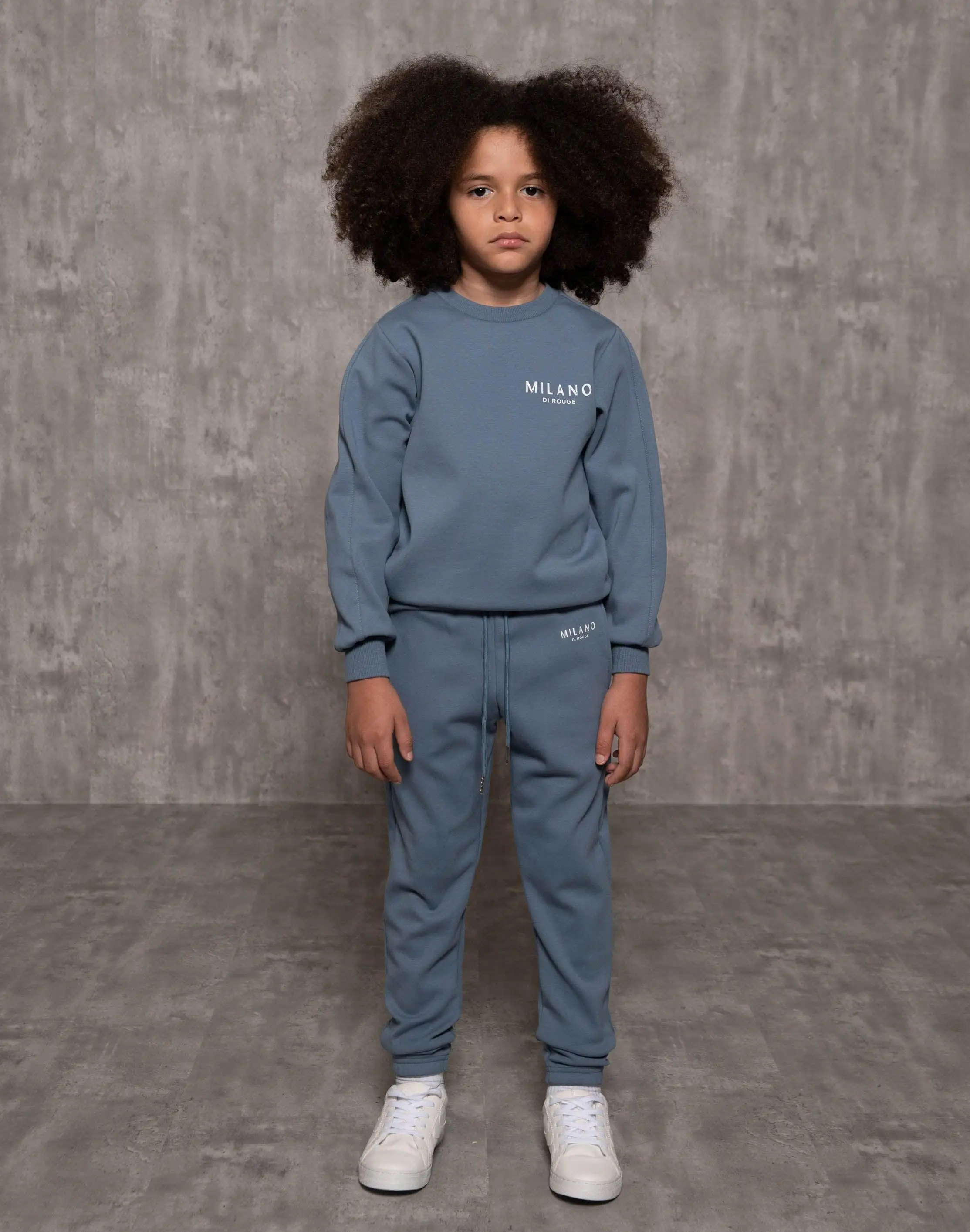 Toddler Lennox Crewneck Sweatsuit, Kids' 2-Piece Solid Sweatshirt and Pants Set in a Soft Cotton Blend for Fall, Sweatshirts, Playdate, Long Sleeve, 4T, Comfy, 2T