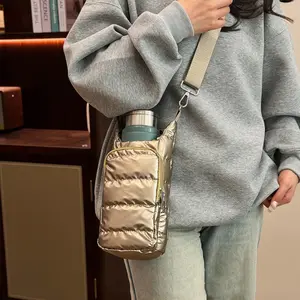 Crossbody Water Bottle Bag-Fits up to a 32-oz. water bottle, travel coffee cup, flask, or wine bottle.For everyday use, long days—and long hikes.It holds your water bottle with no weight-shifting.