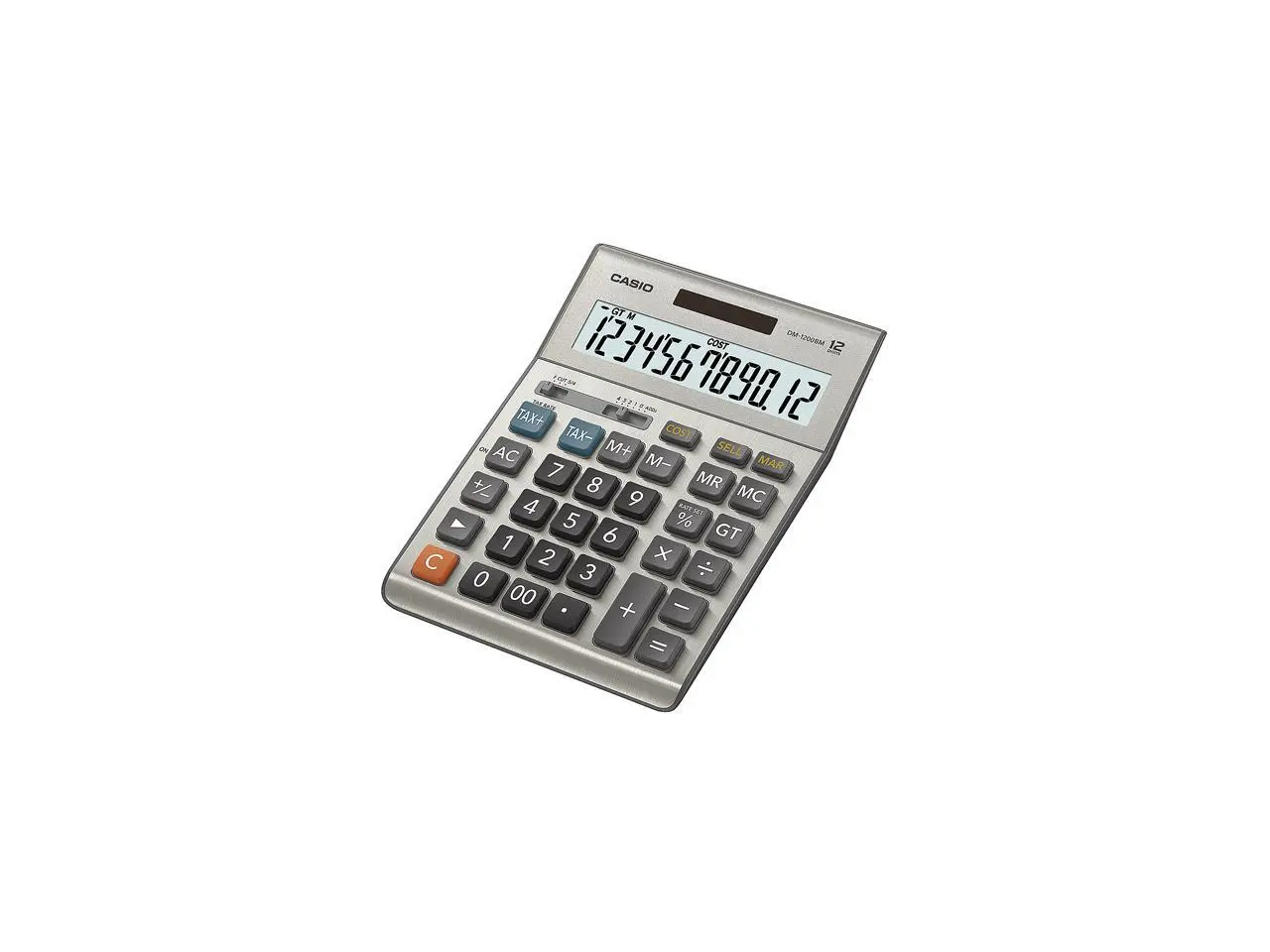 Casio DM-1200BM Desktop Calculator, 12-Digit LCD, Silver Casio DM-1200BM Desktop Calculator, 12-Digit LCD, Silver