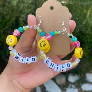 ‘Wild Child’ Beaded Hoop Earrings
